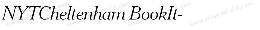 NYTCheltenham BookIt字体转换